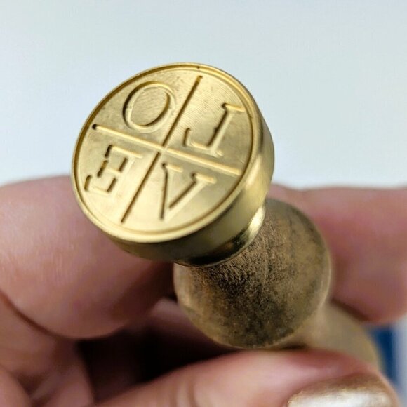 LOVE Wax Seal Stamp w/ Red & Blue Wax Sticks - Picture 4 of 5